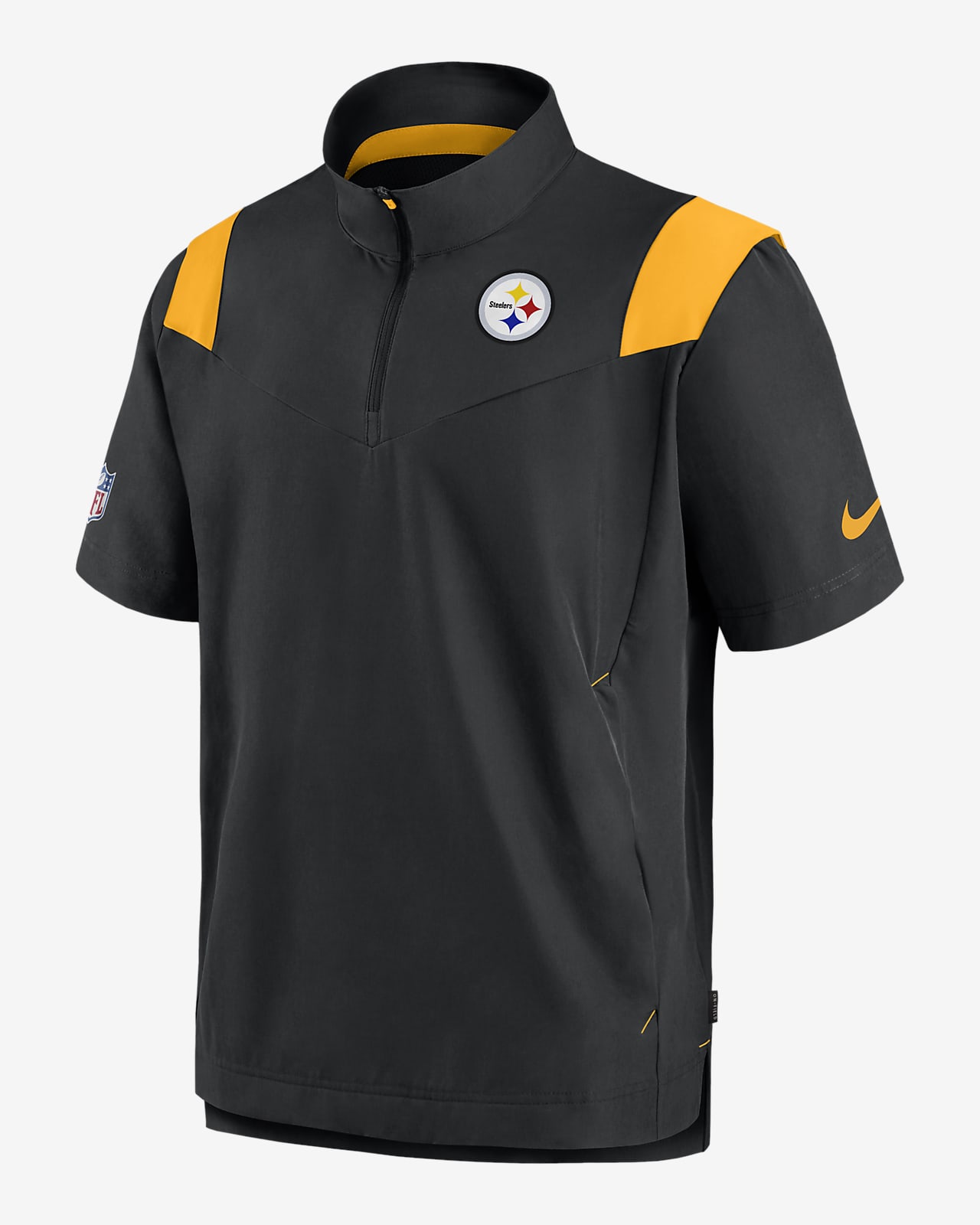 Nike Sideline Coach Lockup (NFL Steelers) Men's Short-Sleeve Jacket.