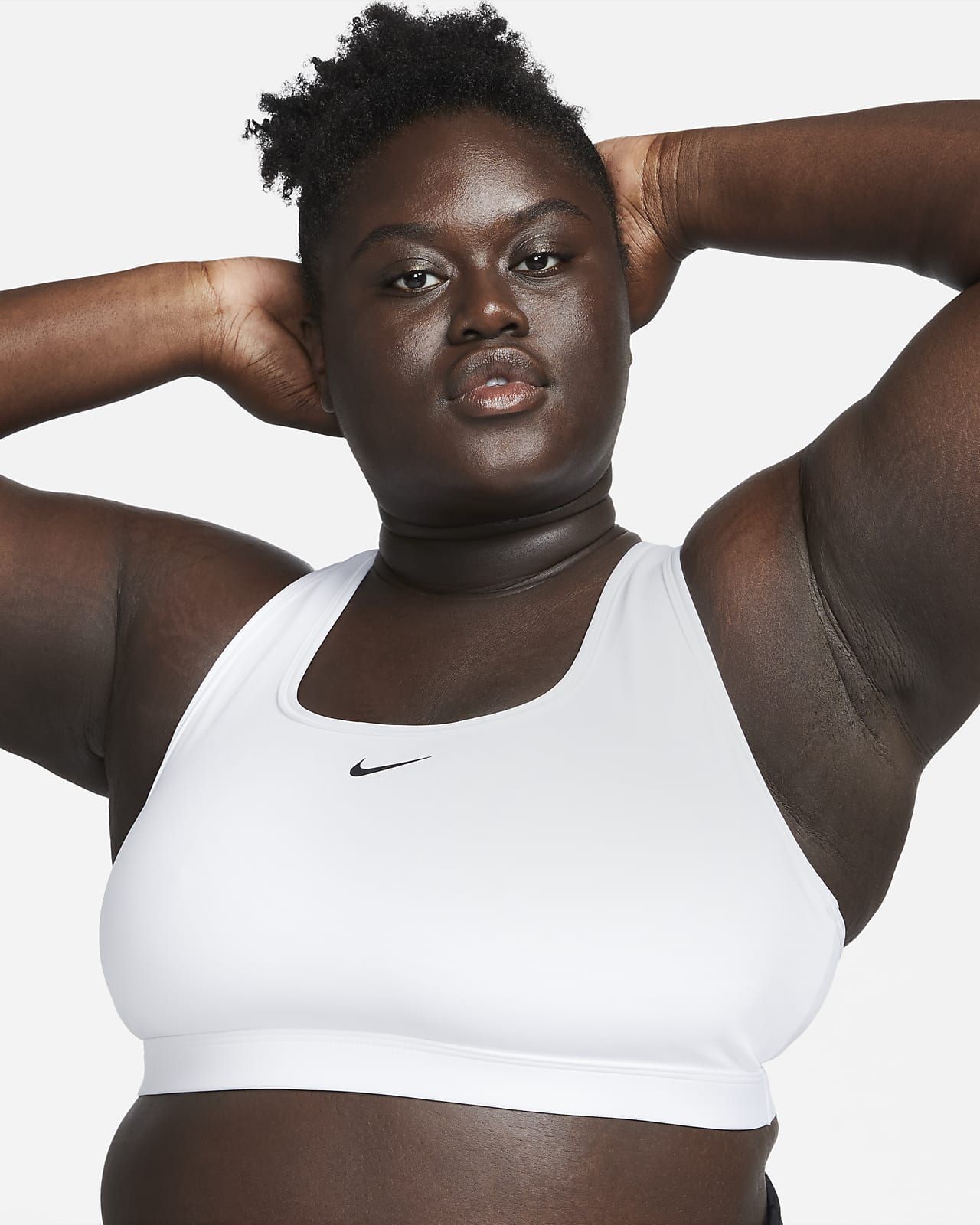 Nike Swoosh Light Support Women's Non-Padded Sports Bra (Plus Size).