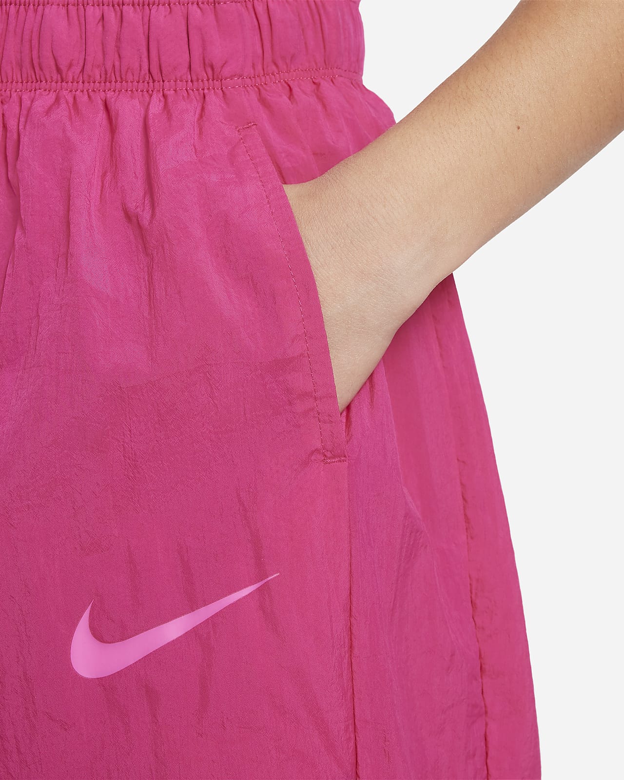 Nike Sportswear Older Kids' (Girls') Woven Cargo Trousers Grænar