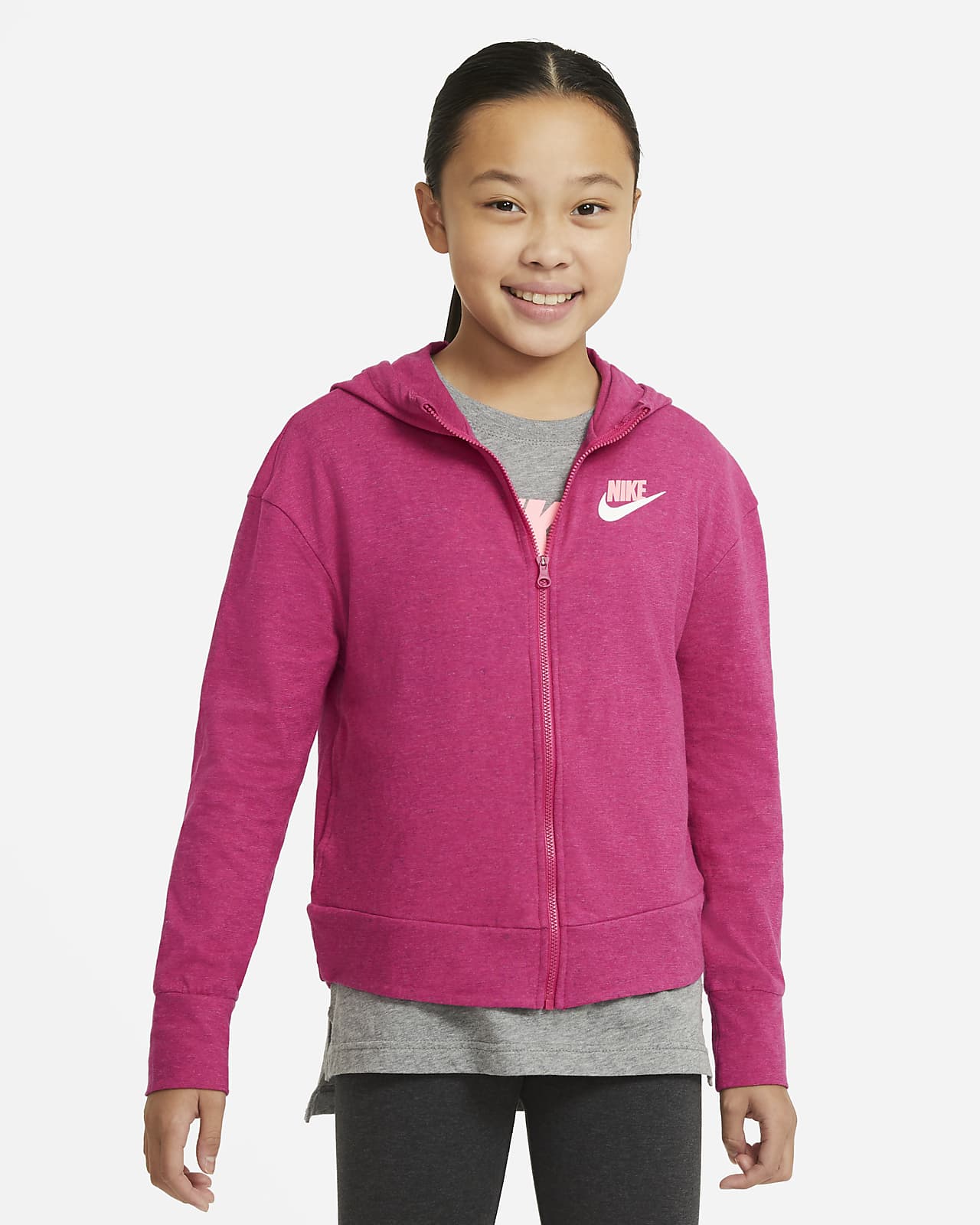 nike women's sportswear jersey hoodie