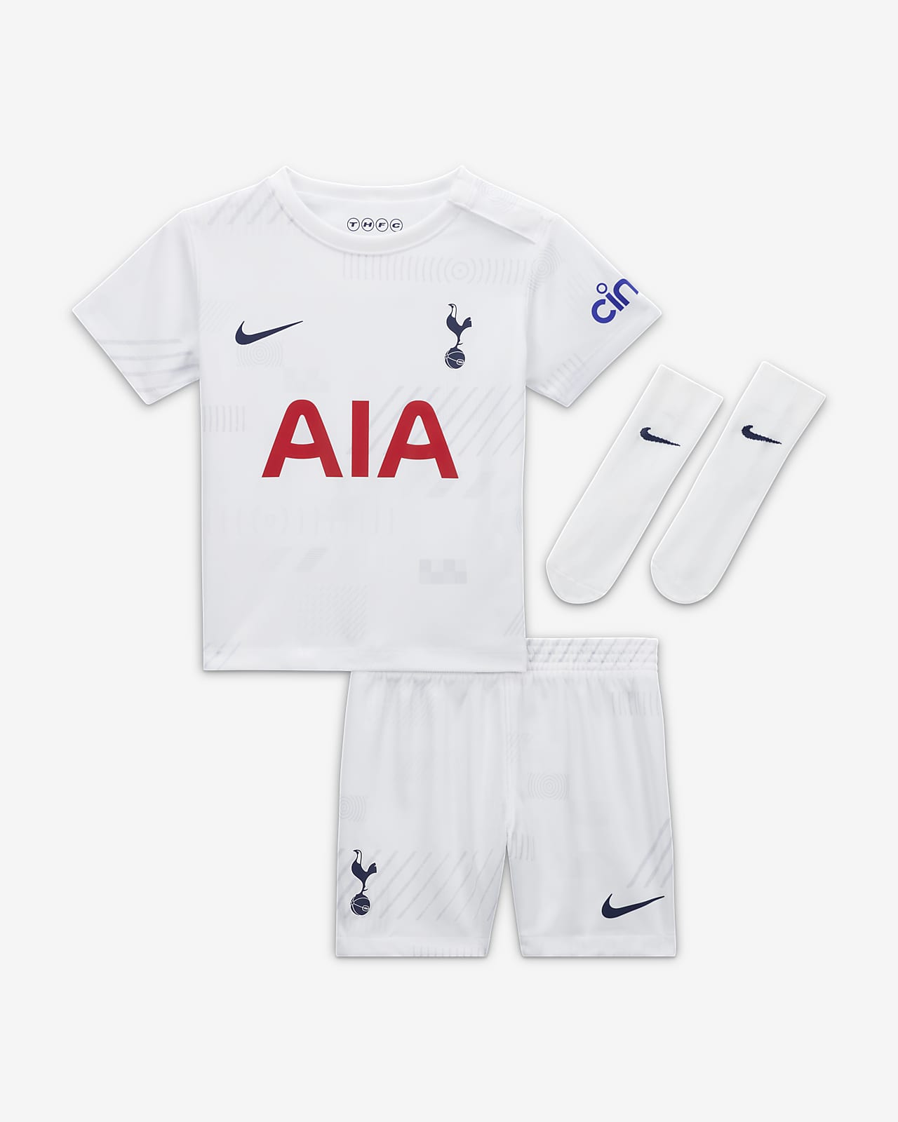 Tottenham Hotspur 2023/24 Home dreiteiliges Nike Dri-FIT-Set für Babys und Kleinkinder