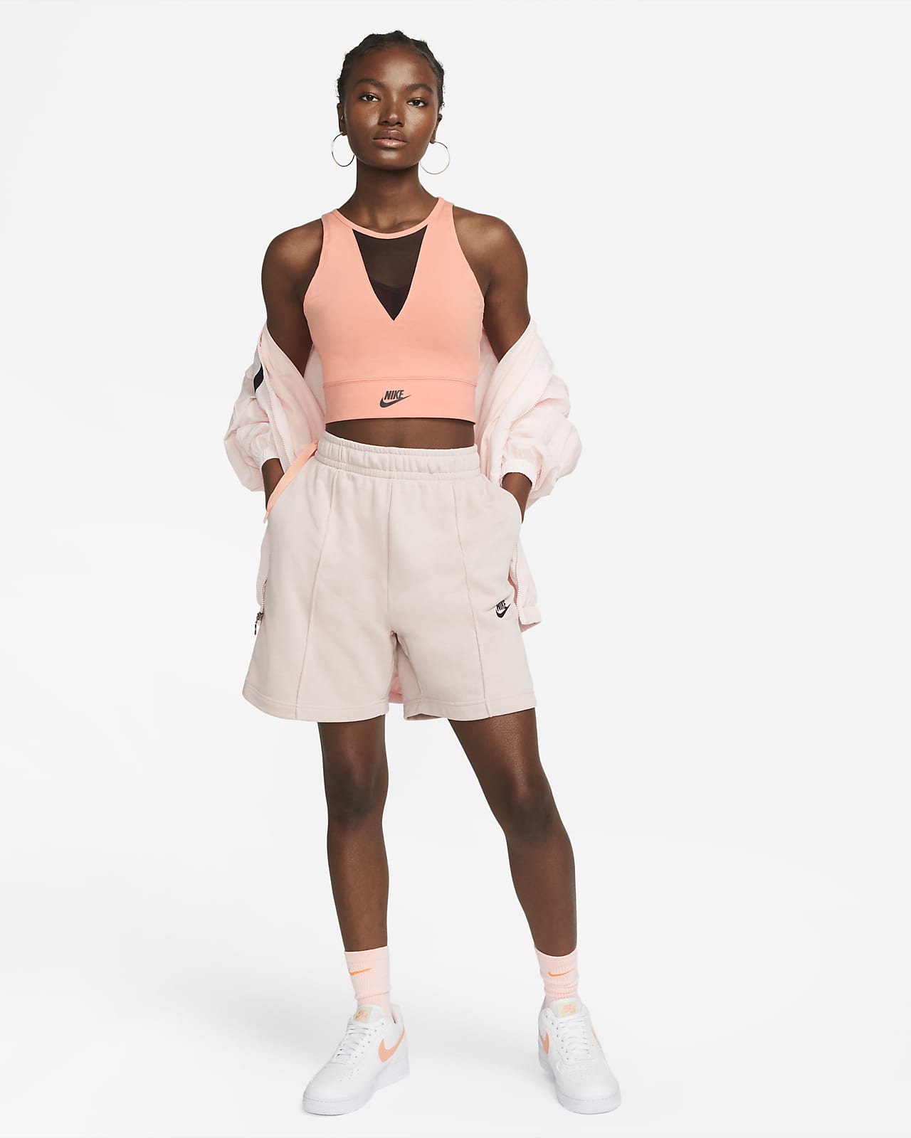 Nike Sportswear Camiseta de tirantes corta de danza - Mujer. Nike ES