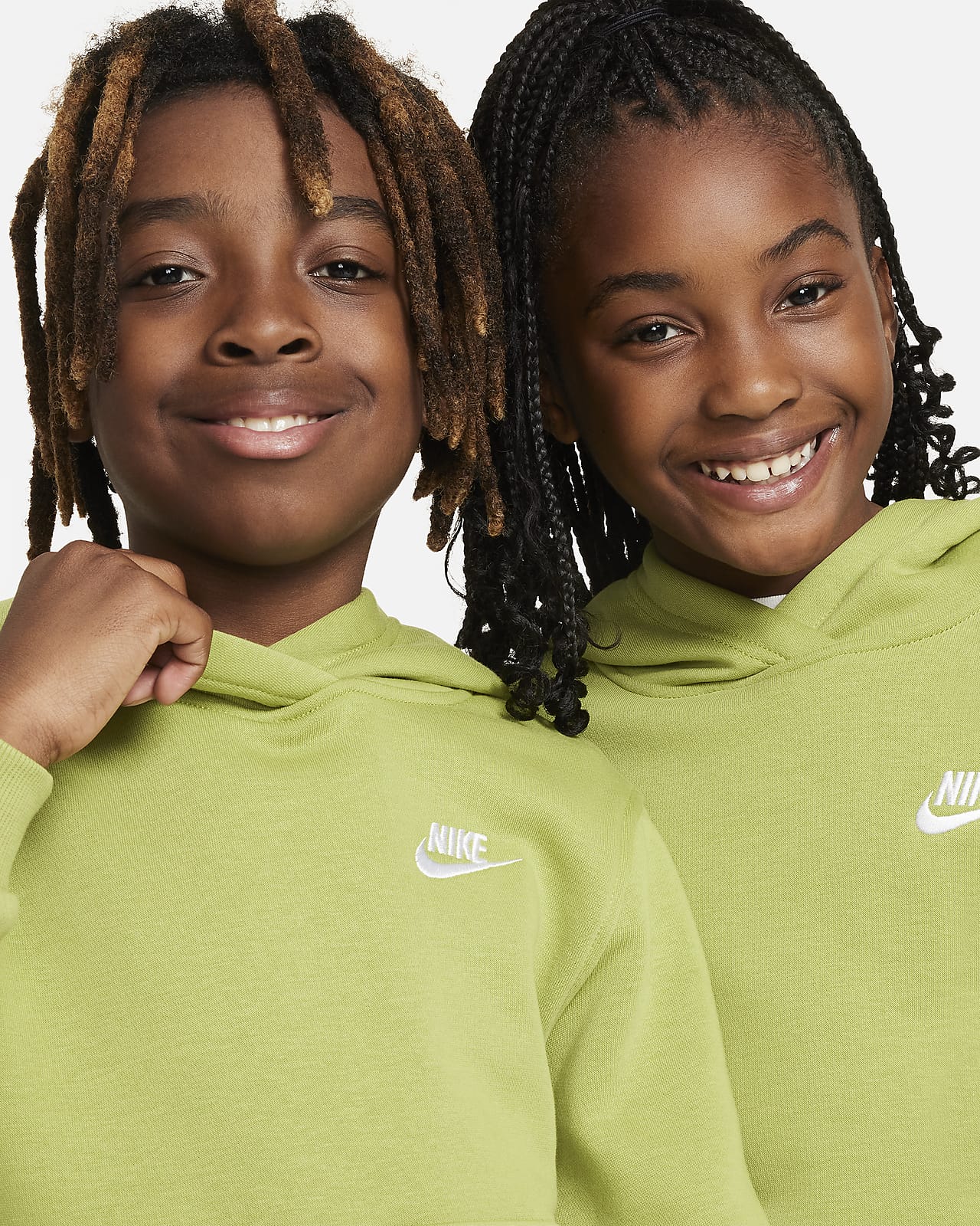 Nike fleece hoodie on sale kids