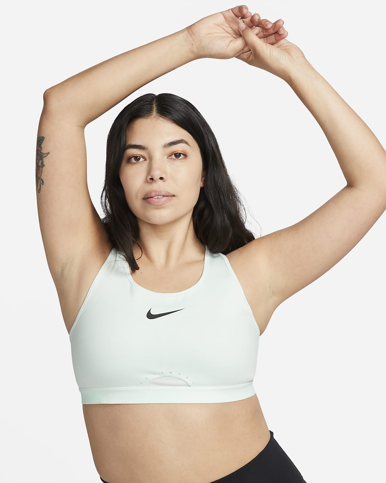 Brassière de sport réglable non rembourrée à maintien supérieur Nike Dri-FIT Swoosh pour Femme