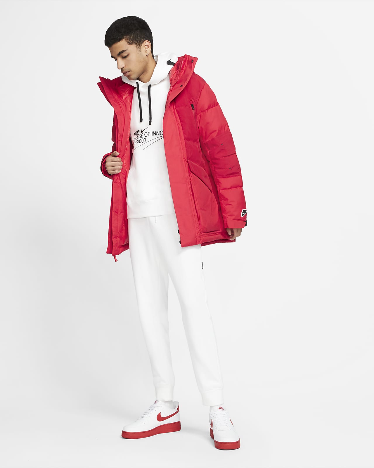 nike nsw down fill hooded parka