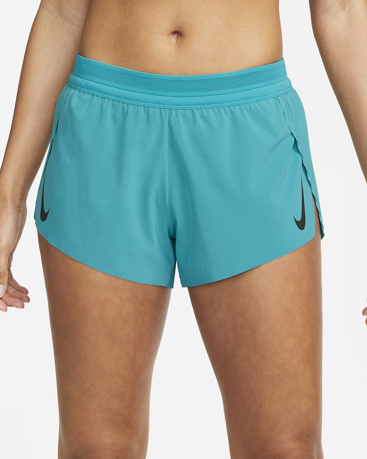 Nike Womens Aeroswift Running Athletic Workout Shorts, Orange, X-Large 