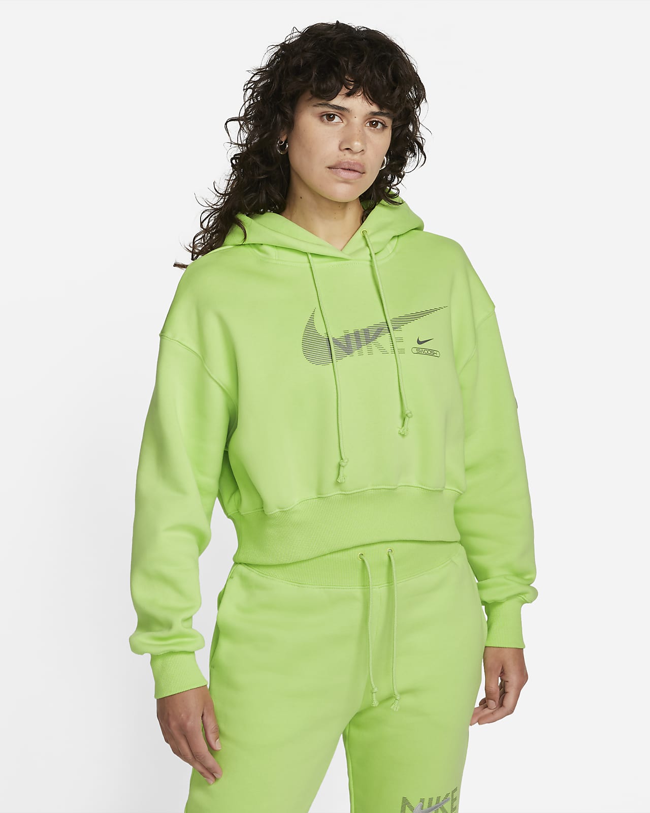 neon green hoodie nike