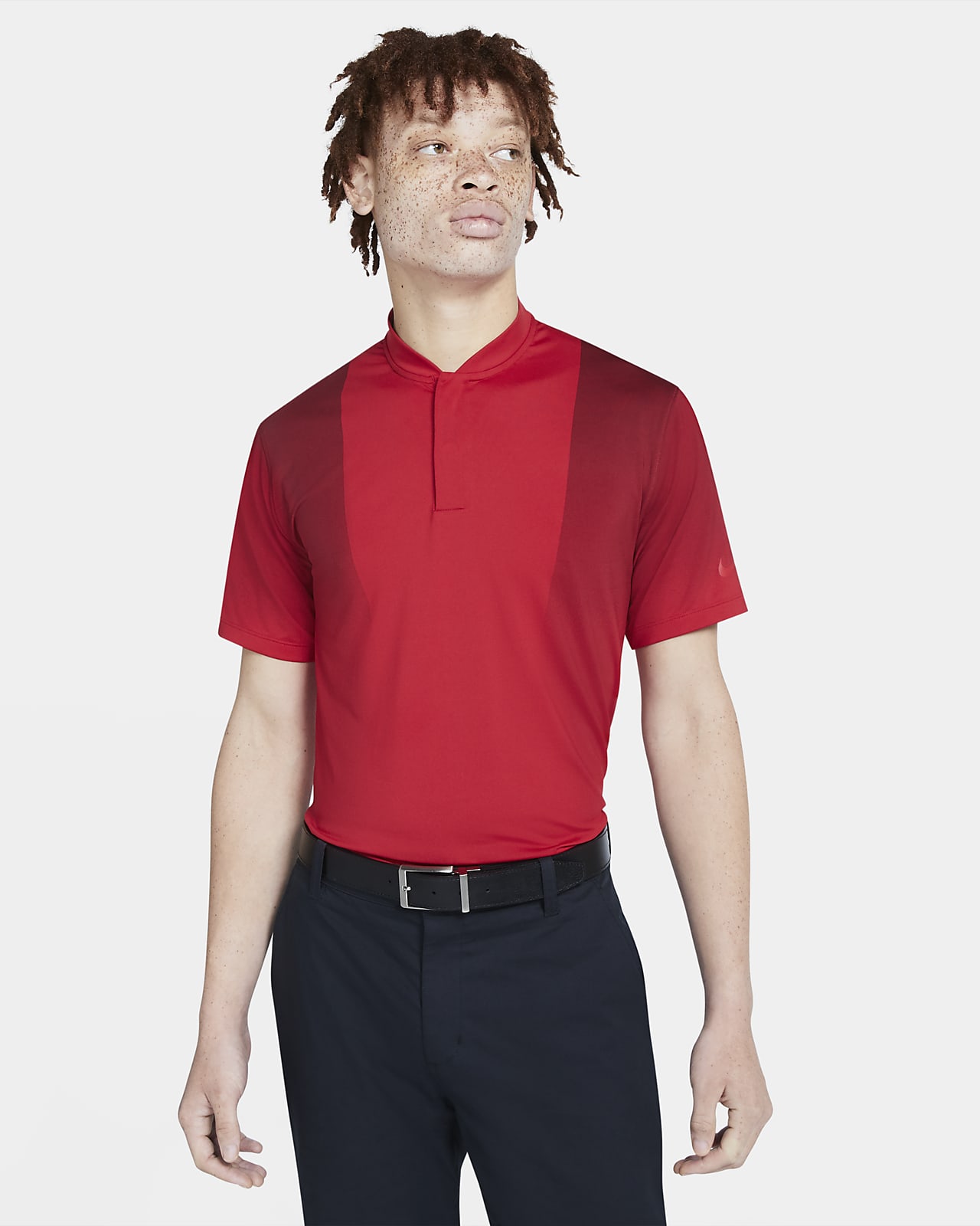 tiger woods red nike polo