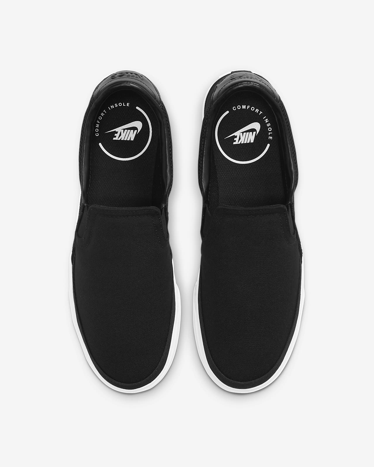 nike black slip on sneakers