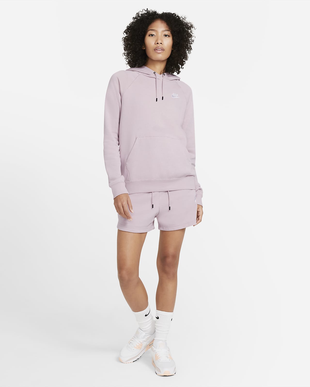 nike womens french terry shorts