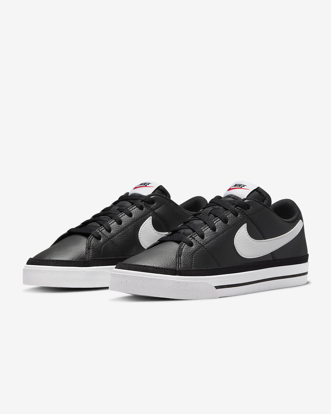 nike court legacy black leather