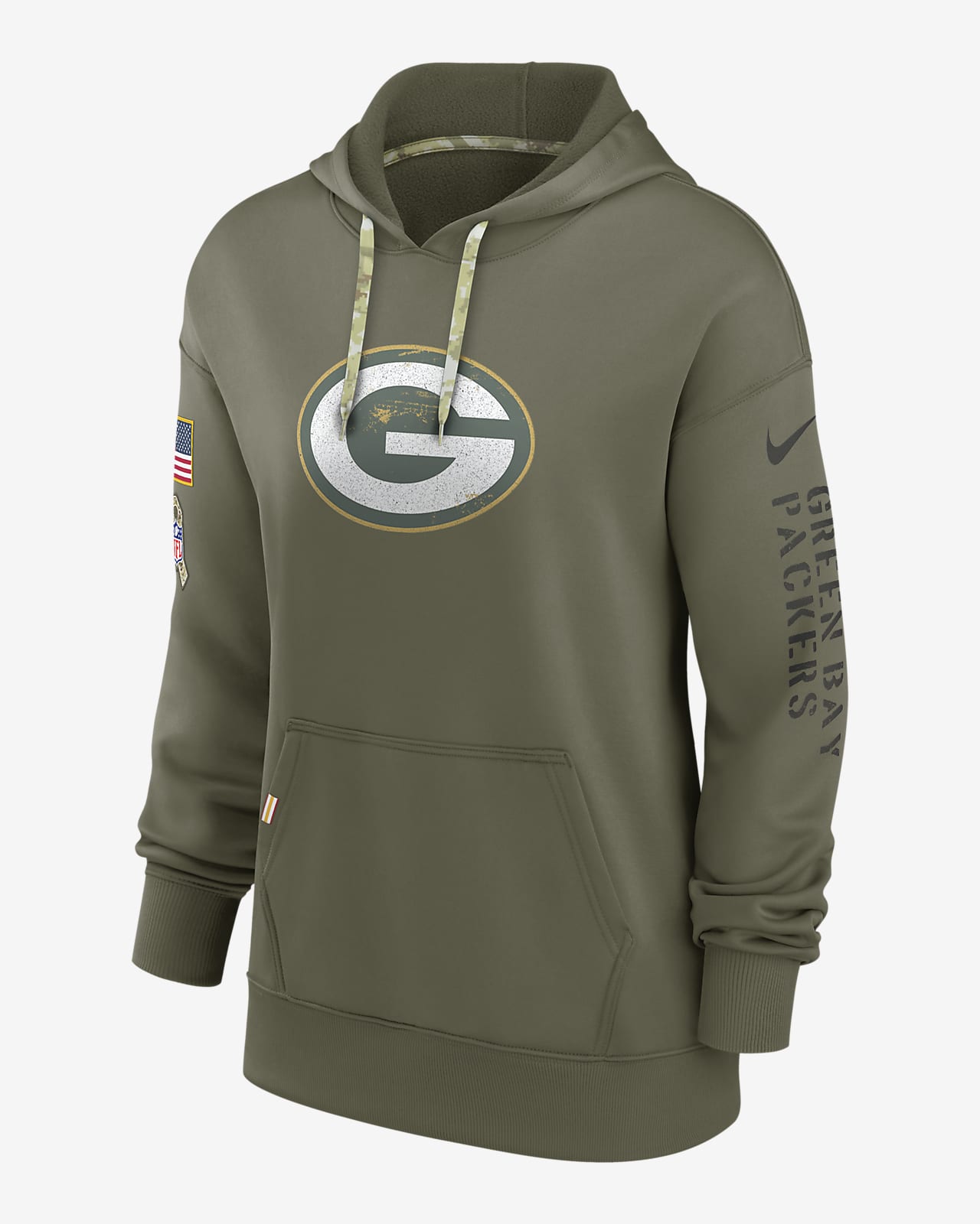 Nike Dri-FIT Salute to Service Logo (NFL Green Bay Packers) Women's  Pullover Hoodie.