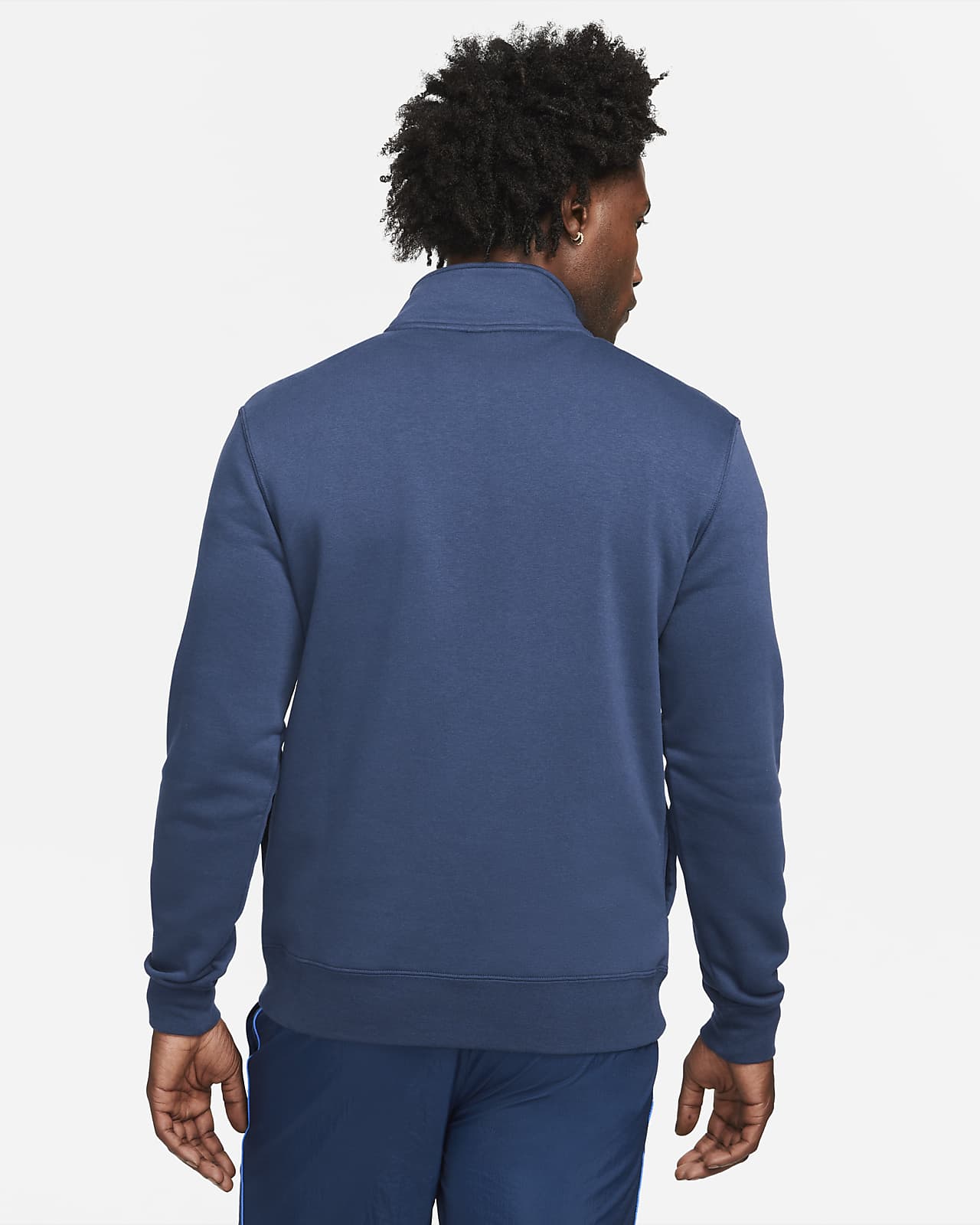 Pull A Demi Zip En Tissu Brosse Nike Sportswear Club Pour Homme Nike Lu