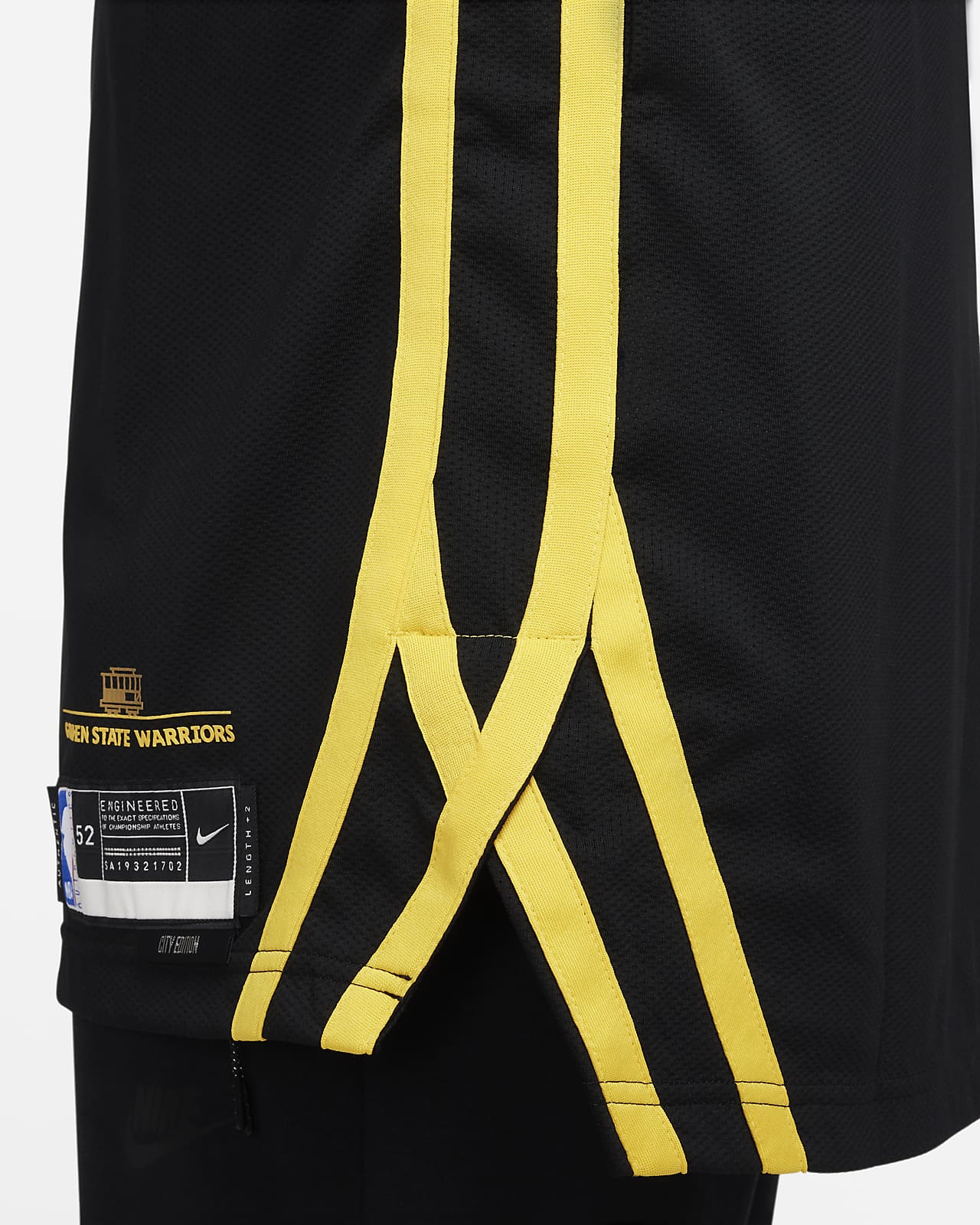 Nike NBA Golden State Warriors City Edition Dri-FIT Swingman Shorts Black