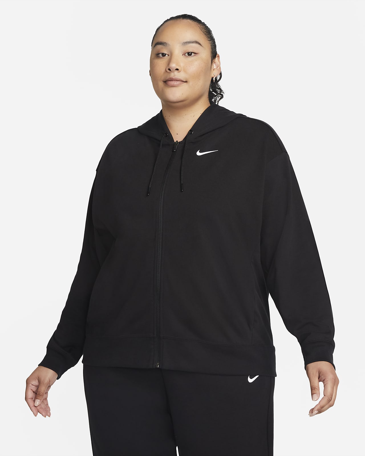 Decimal Kilimanjaro variable Nike Sportswear Women's Oversized Jersey Full-Zip Hoodie (Plus Size). Nike .com