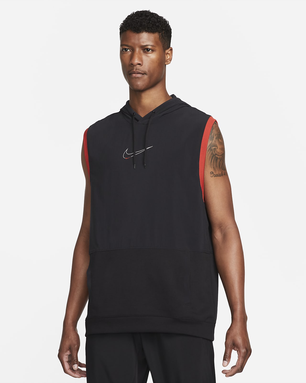 Nike Dri-FIT Sudadera de entrenamiento con capucha sin mangas - Hombre. Nike  ES