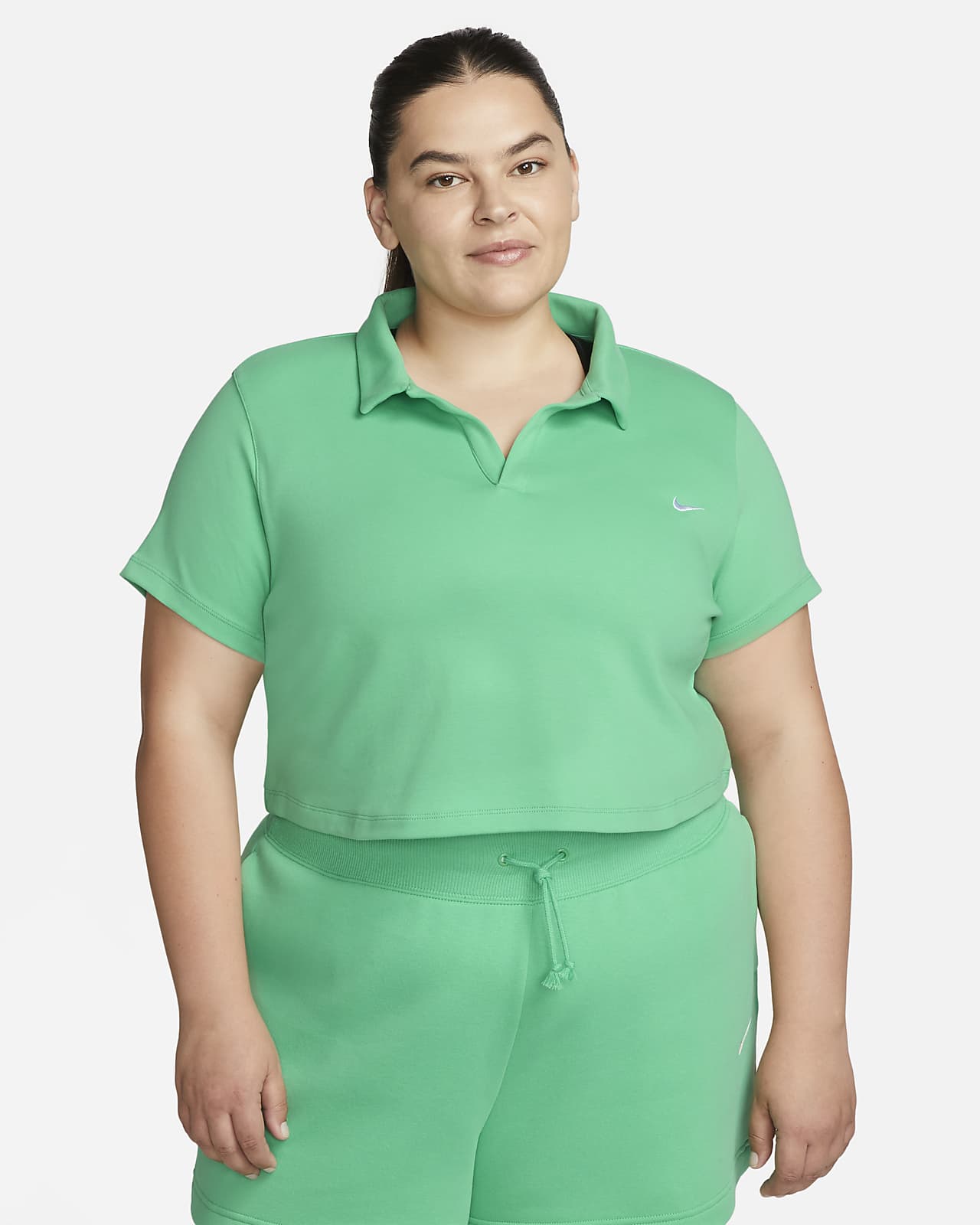 Nike Sportswear Essential Women's Short-Sleeve Polo Top (Plus Size). Nike .com