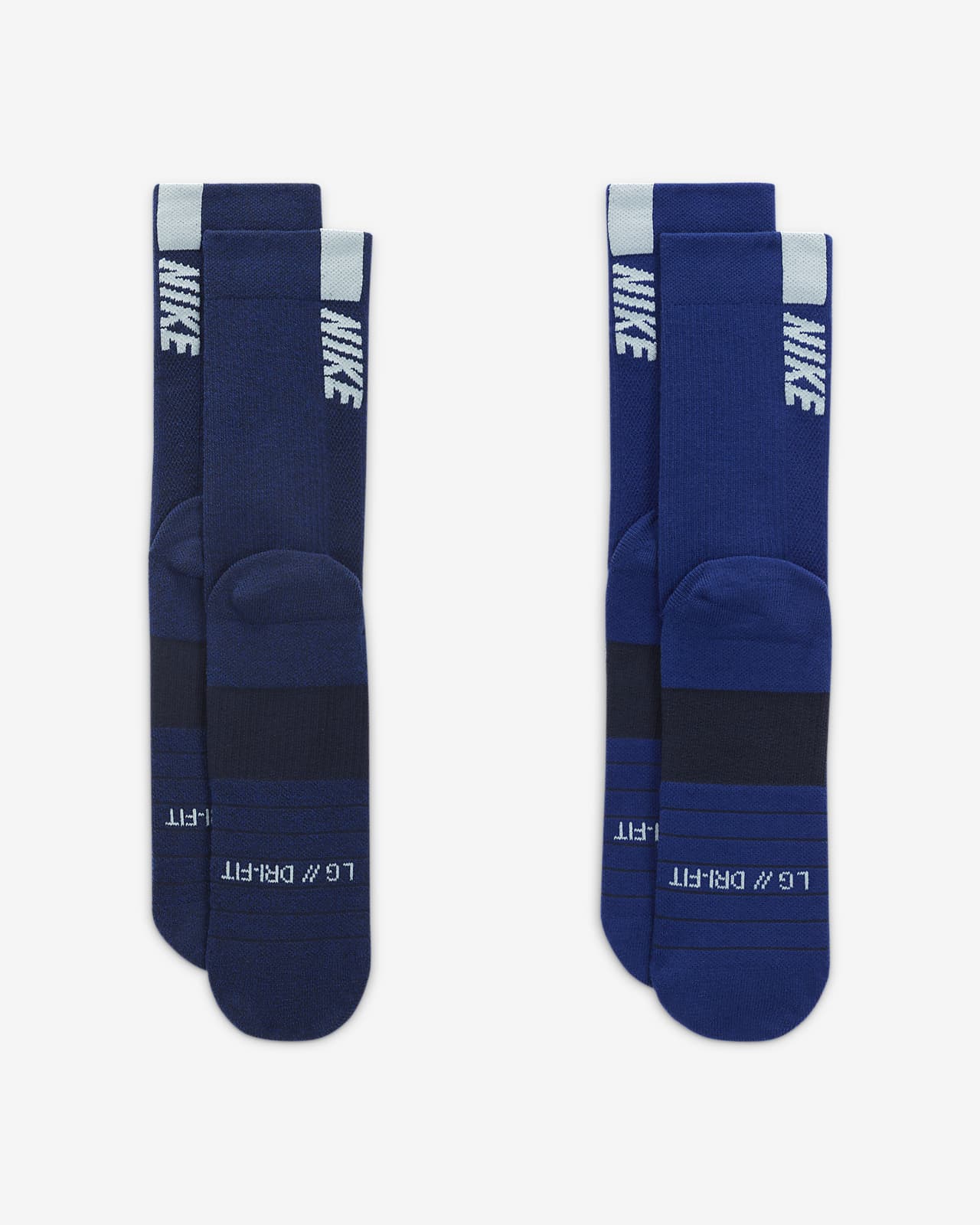 Nike Sneaker Air Force 1 Crew Socks 2 Pairs Multicolor