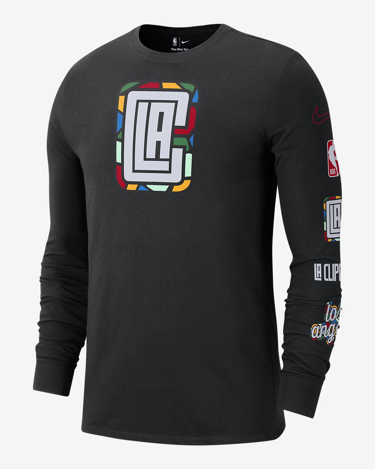 Men's LA Clippers Nike Blue City Edition Hyperelite Long Sleeve