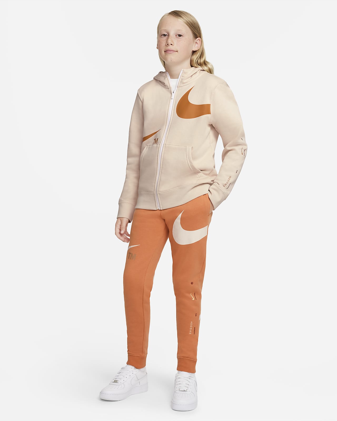Pantaloni in fleece Nike Sportswear Swoosh - Ragazzo. Nike IT