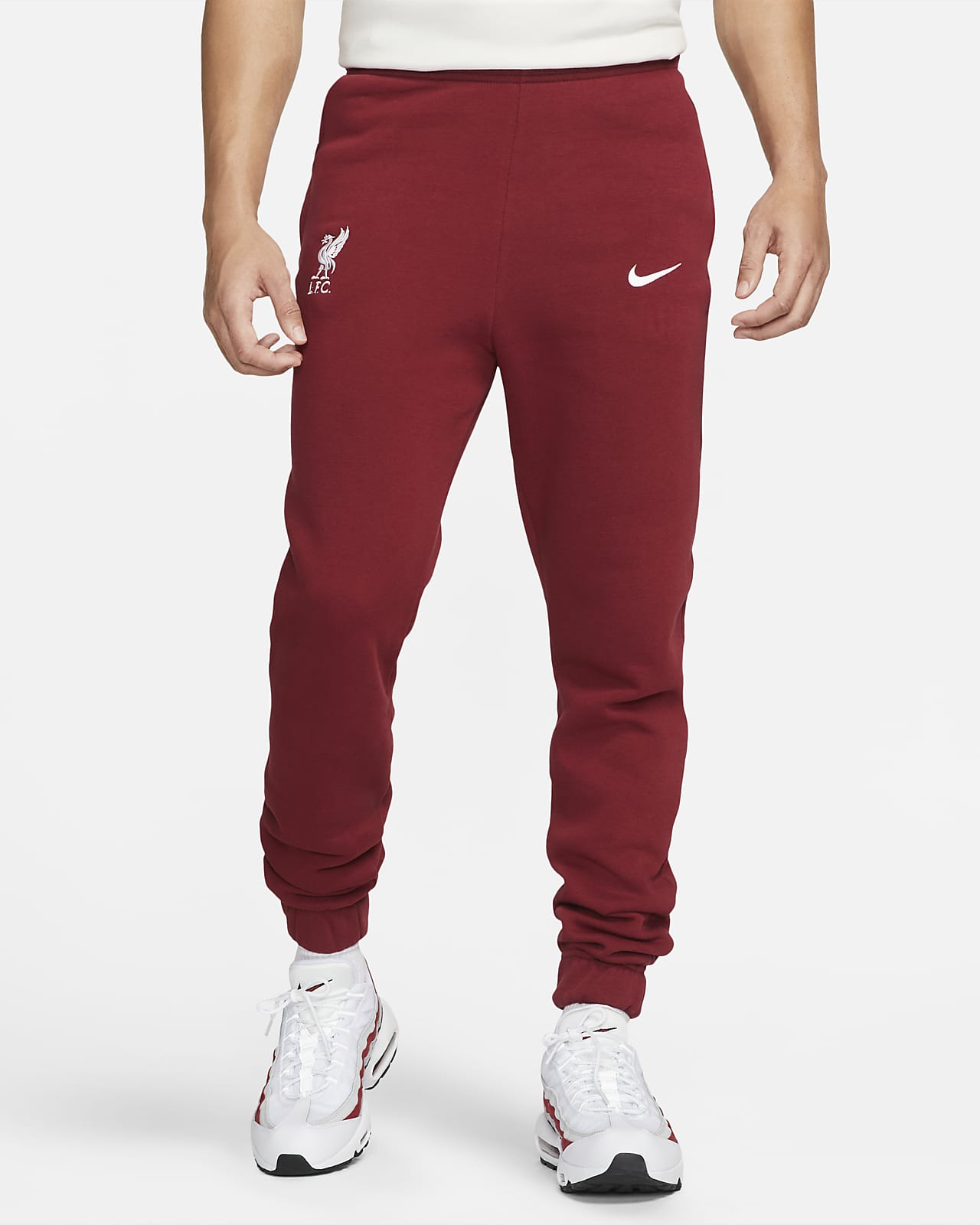 Liverpool FC Men's Nike Soccer Fleece Pants.