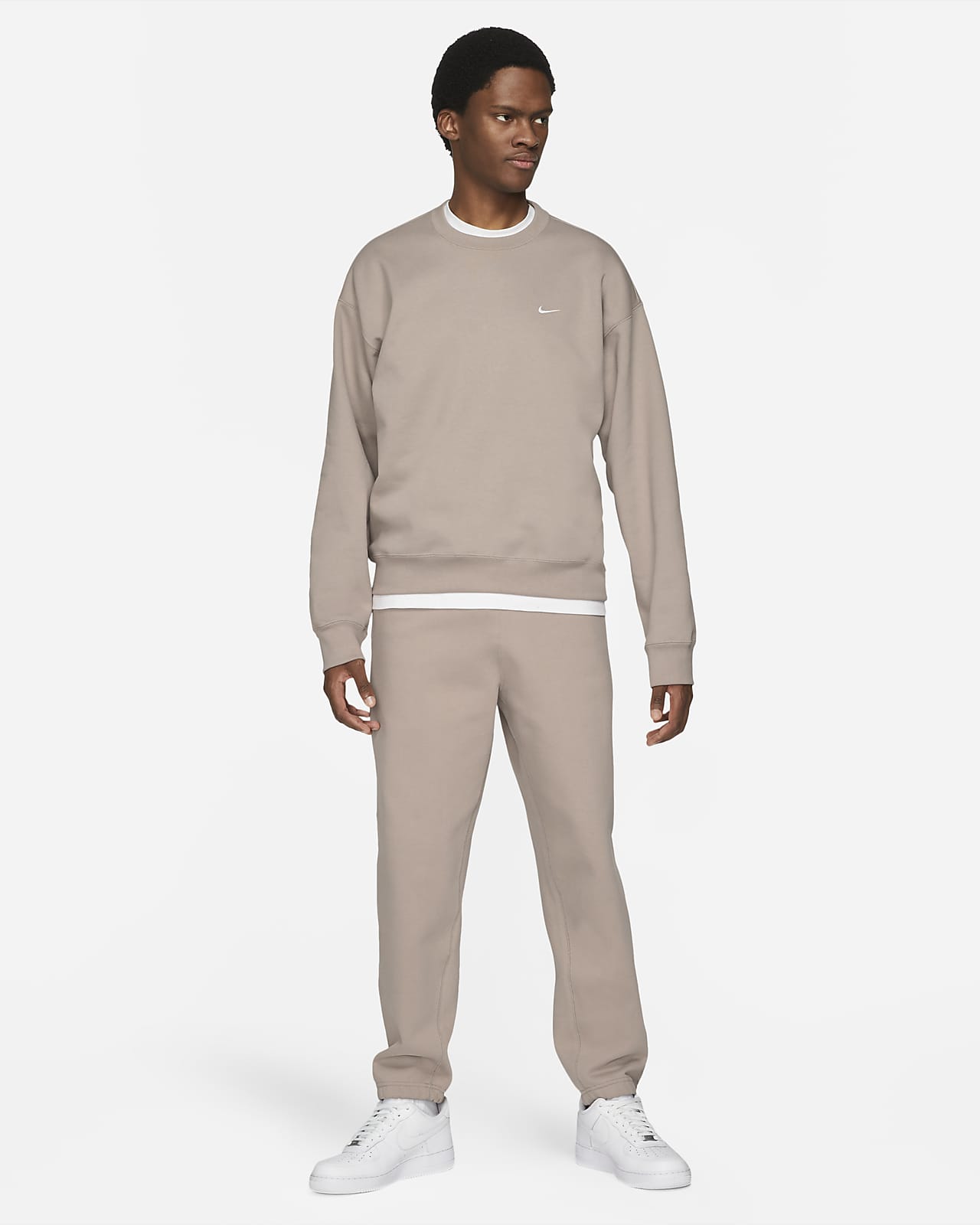 nikelab fleece crew