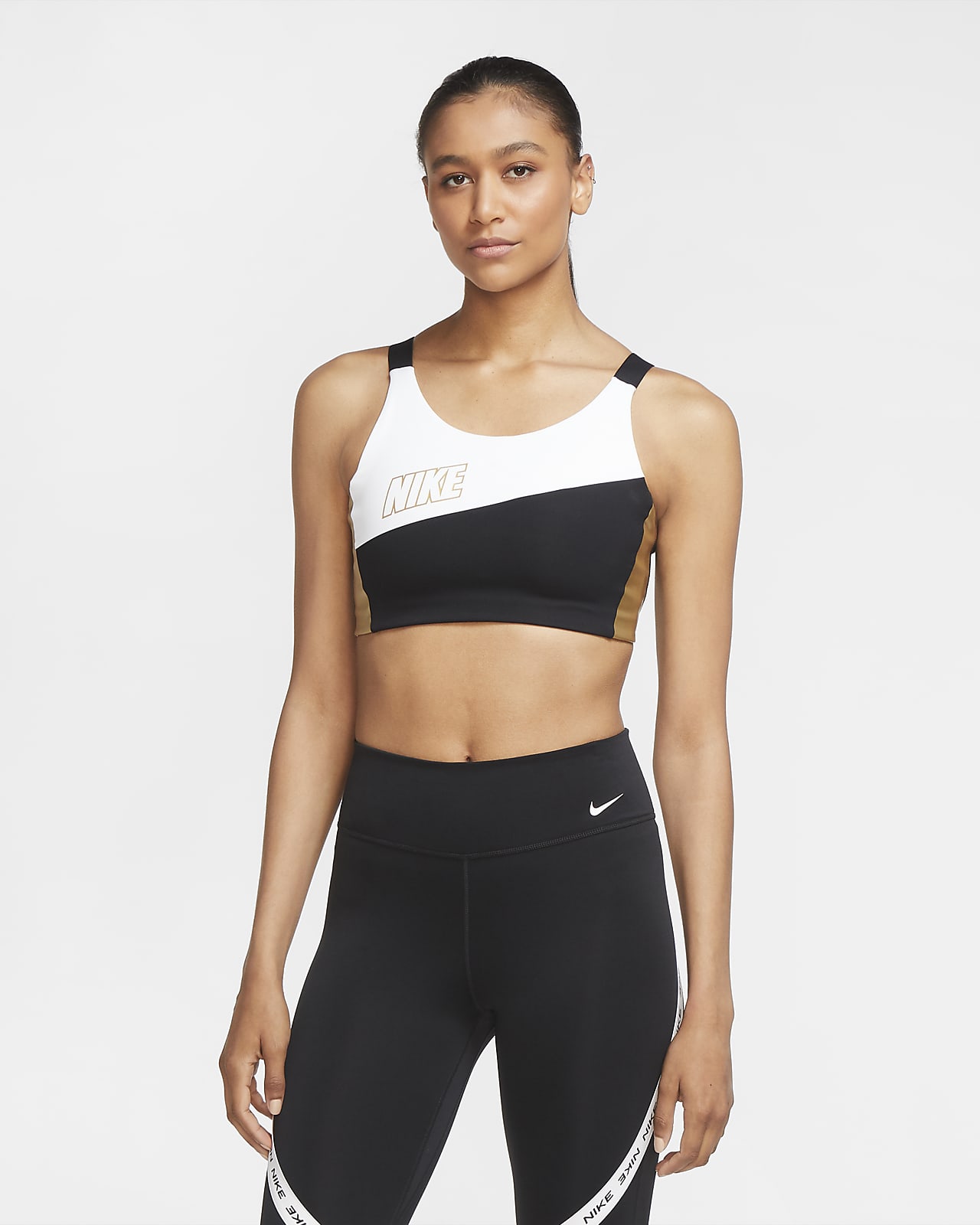 nike metallic sports bra