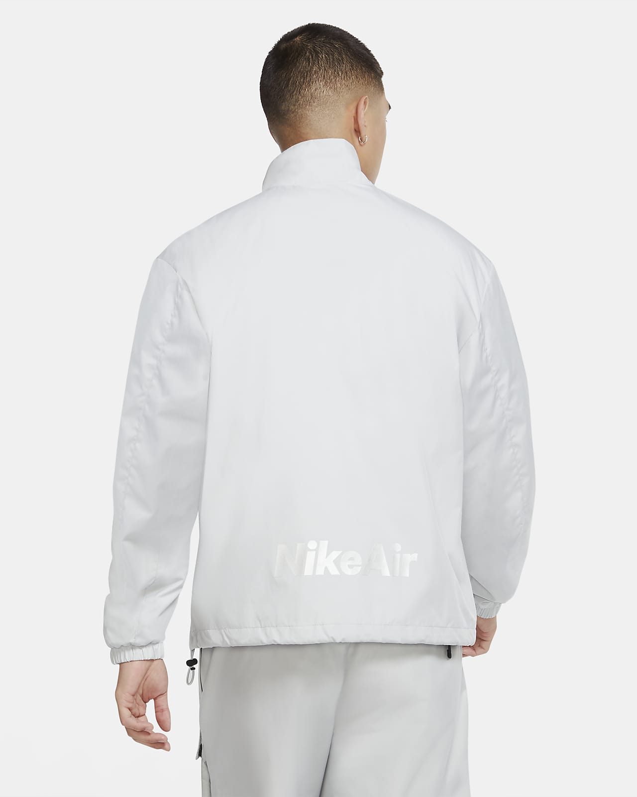 white nike windbreaker jacket mens