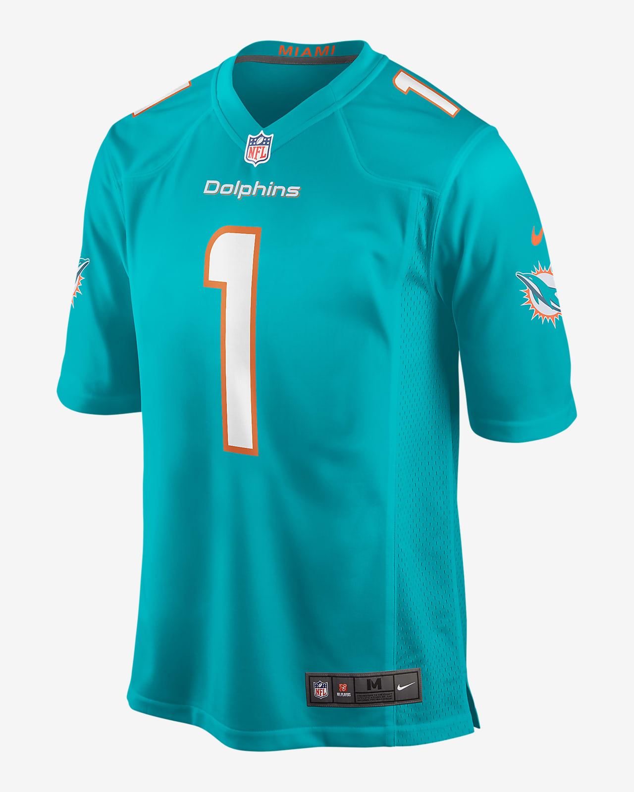 Męska koszulka meczowa do futbolu amerykańskiego NFL Miami Dolphins (Tua Tagovailoa)