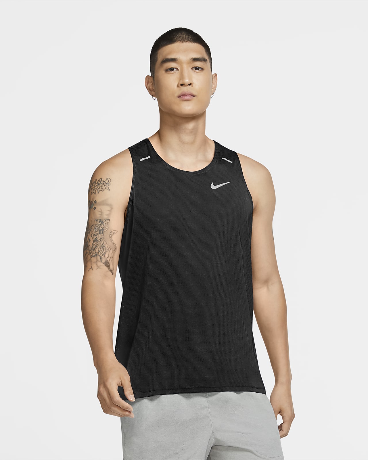 Nike Breathe Rise 365 Camiseta de tirantes de running híbrida - Hombre. Nike  ES