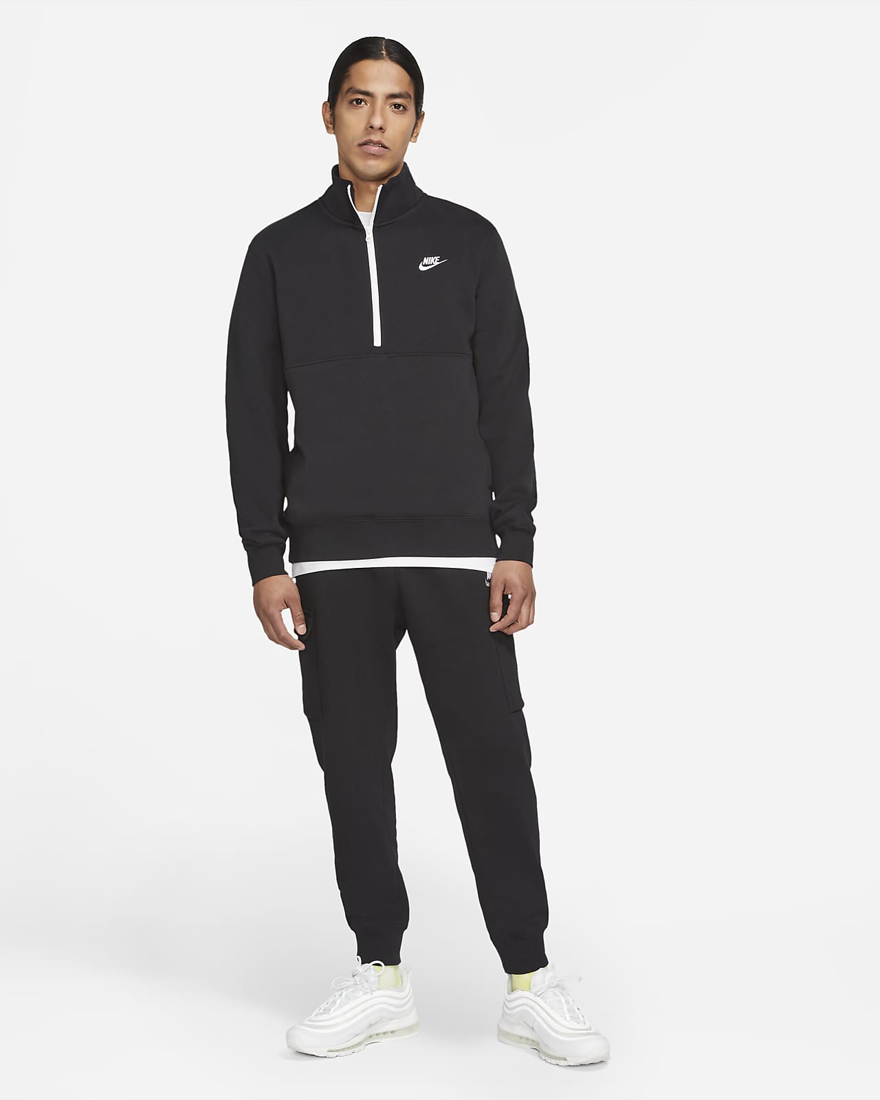 nike zip back sweatshirt