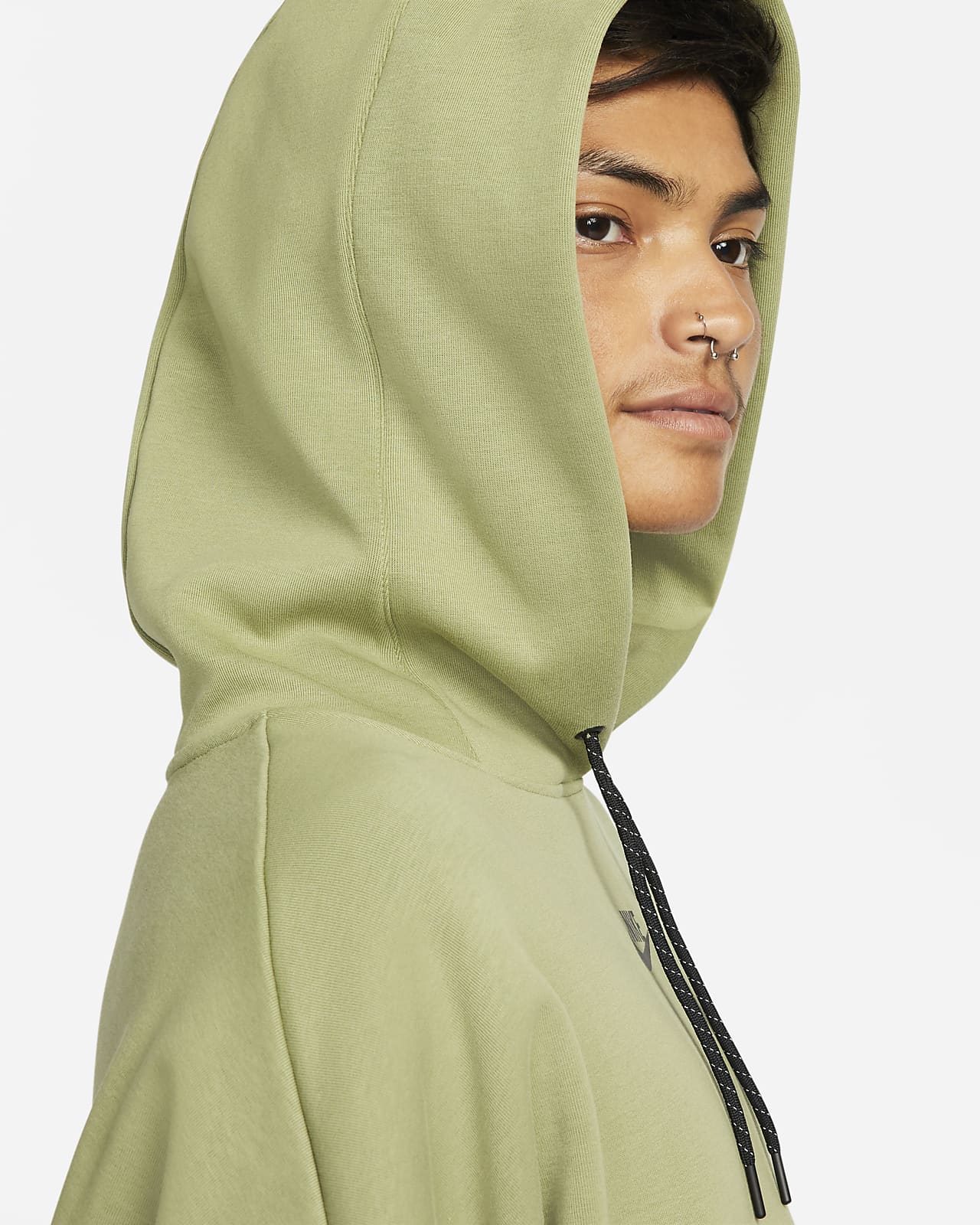 Nike Sportswear Tech Fleece Sudadera corta con capucha y ajuste extraoversize - Mujer. Nike