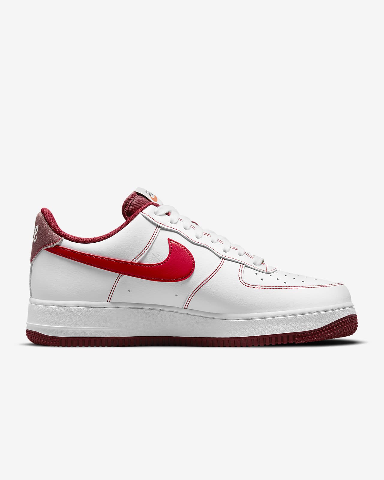nike air force 1 white and red