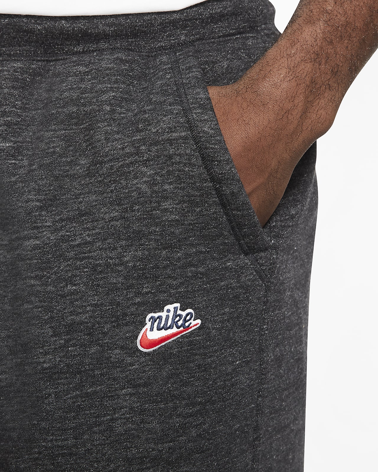 nike heritage shorts grey