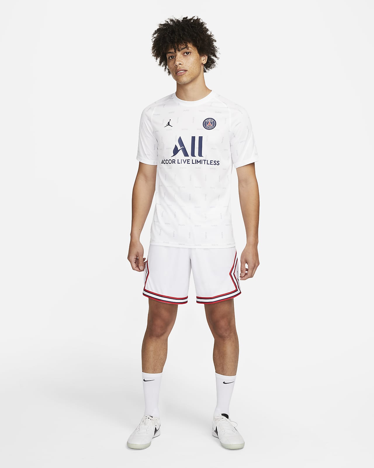 Playera de fútbol para antes del partido Nike Dri-FIT para hombre  complementario Paris Saint-Germain. Nike.com
