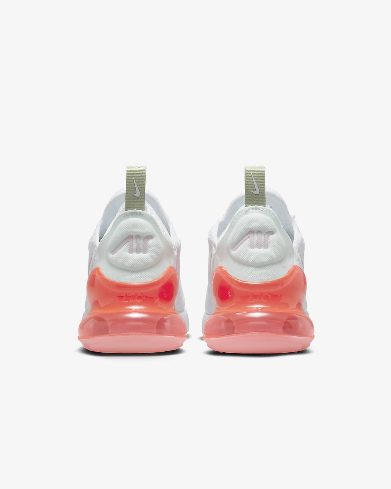 Nike Air Max pink and white nike air max 270 Big Kids' Shoes