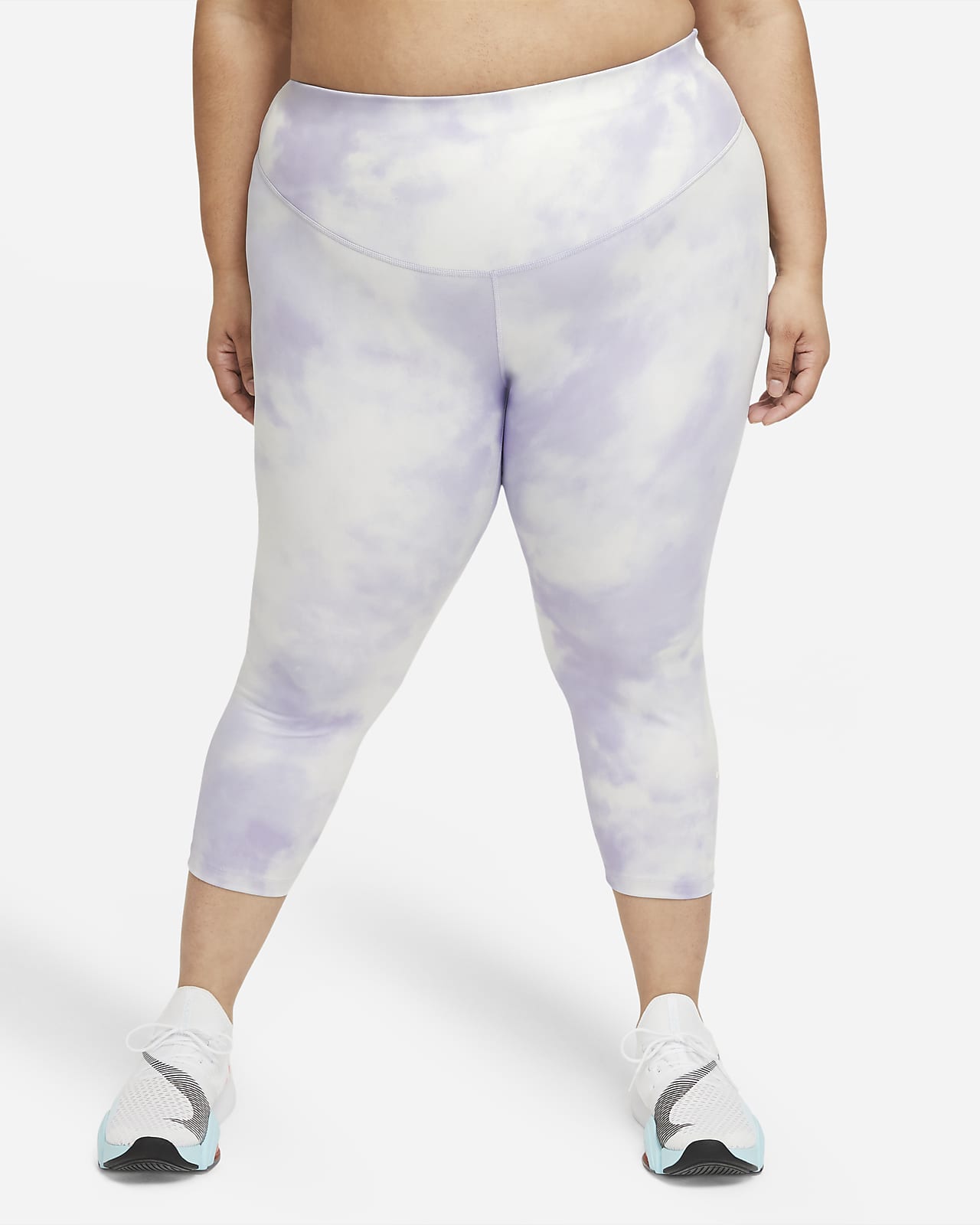 nike one mid rise crop