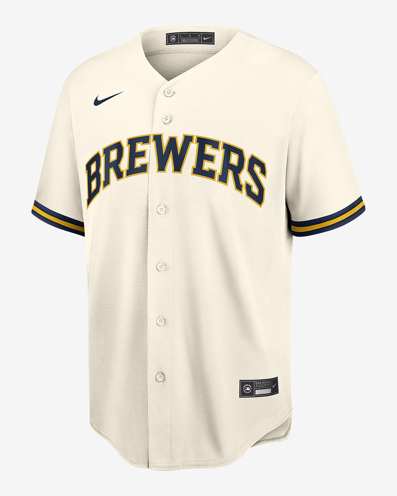 MLB Milwaukee Brewers City Connect Men's Replica Baseball Jersey.