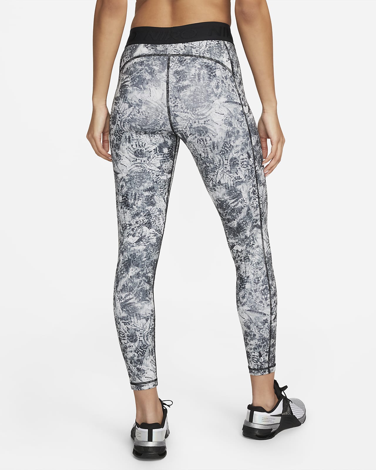 Nike pro women's mid-rise 7/8 graphic leggings, Pants