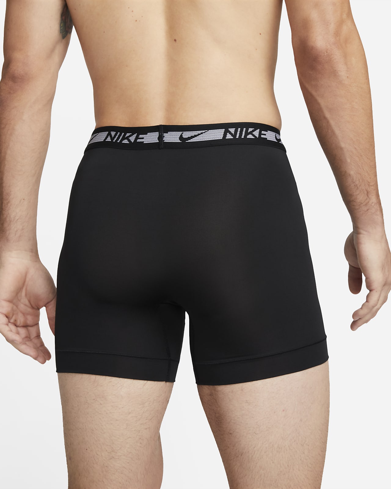 NIKE 3 PACK Men's S Flex Micro Dri-Fit Boxer Briefs Black Underwear NEW