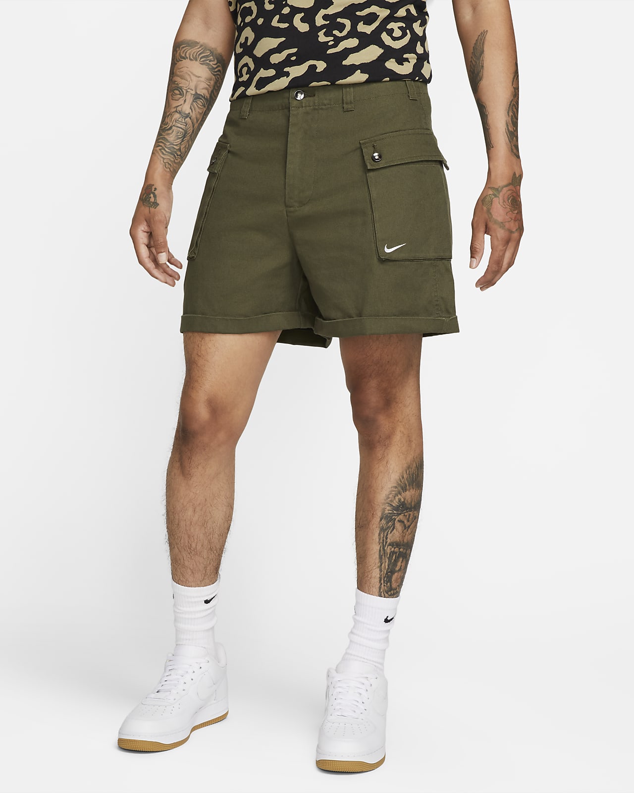 Nike Life P44 szőtt, cargo zsebes férfi rövidnadrág
