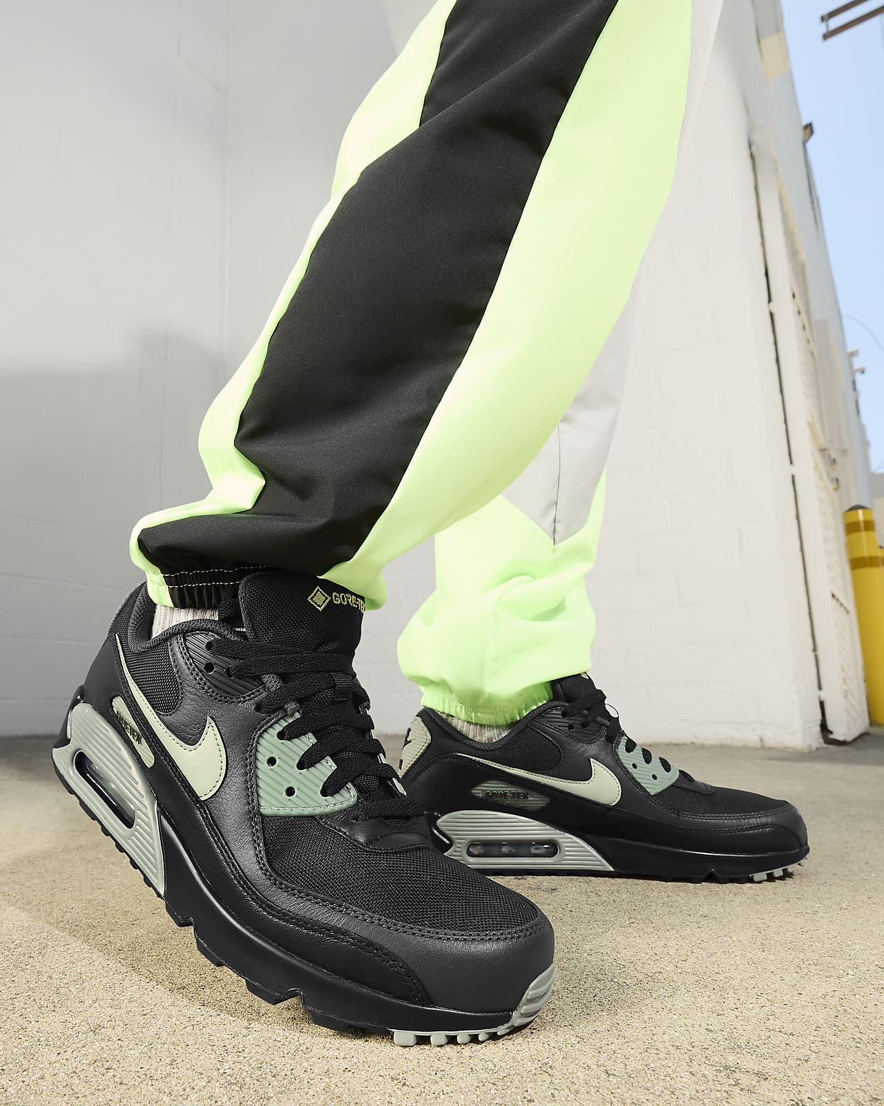  Nike Air Max 90 GTX Zapatos para hombre, Negro/Tour