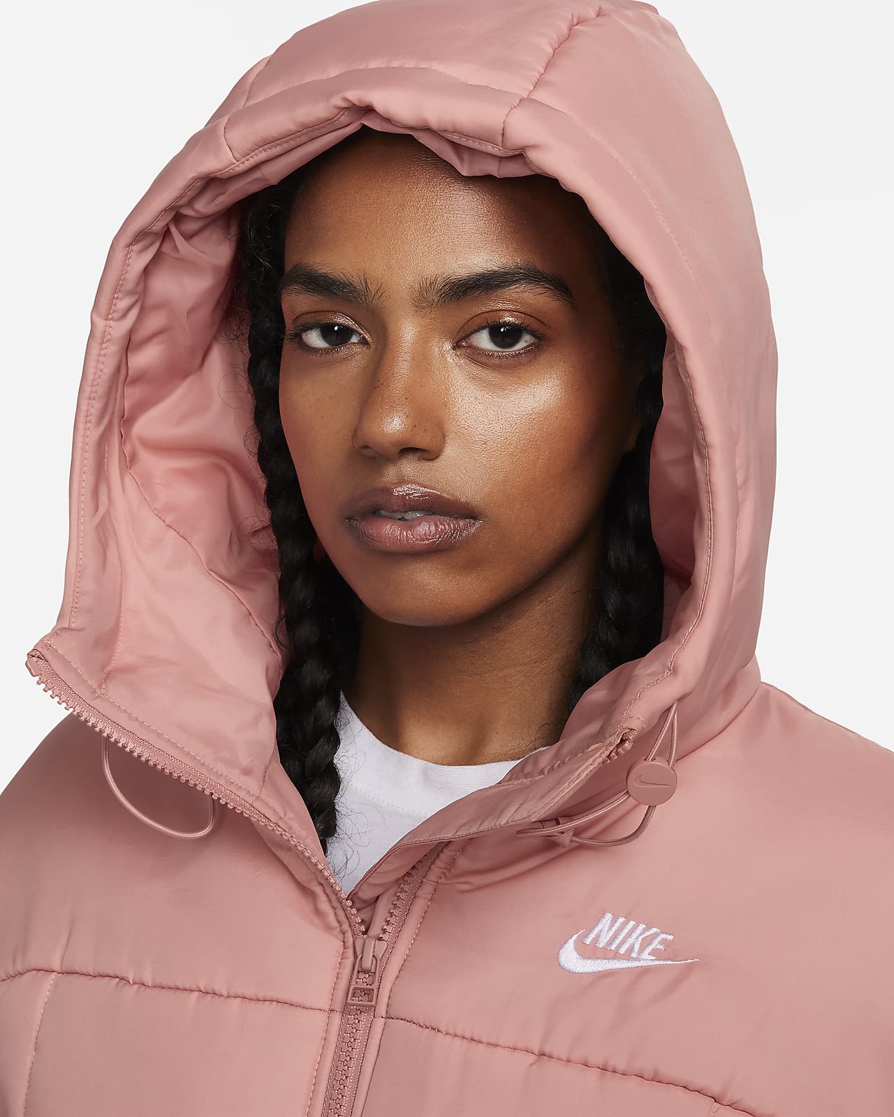 Nike, Jackets & Coats, Nike Sportswear Womens City Ready Hooded Jacket  Size Small