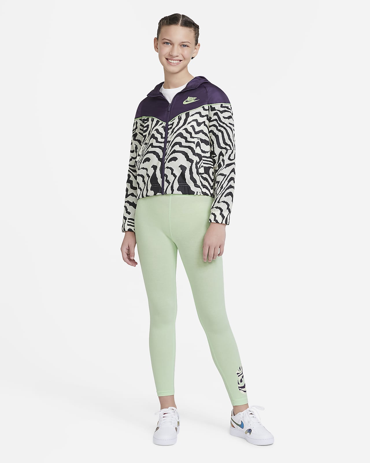 nike tights and jacket