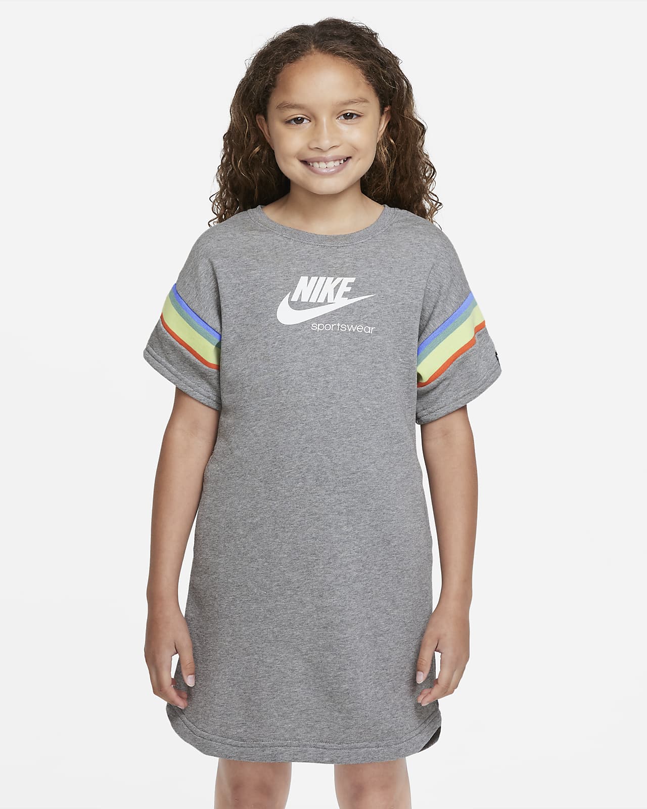 General fregar Digital Nike Sportswear Heritage Big Kids' (Girls') Short-Sleeve Dress. Nike.com