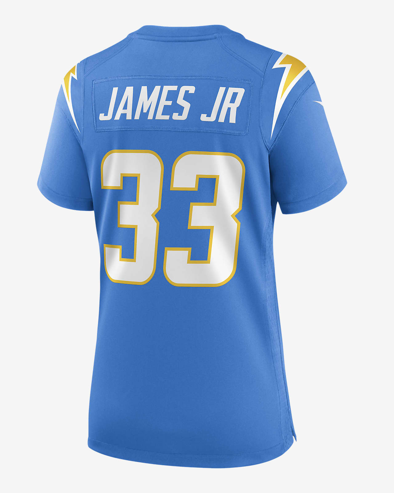 Nike Los Angeles Chargers No33 Derwin James Jr White/Pink Women's Stitched NFL Limited Rush Fashion Jersey