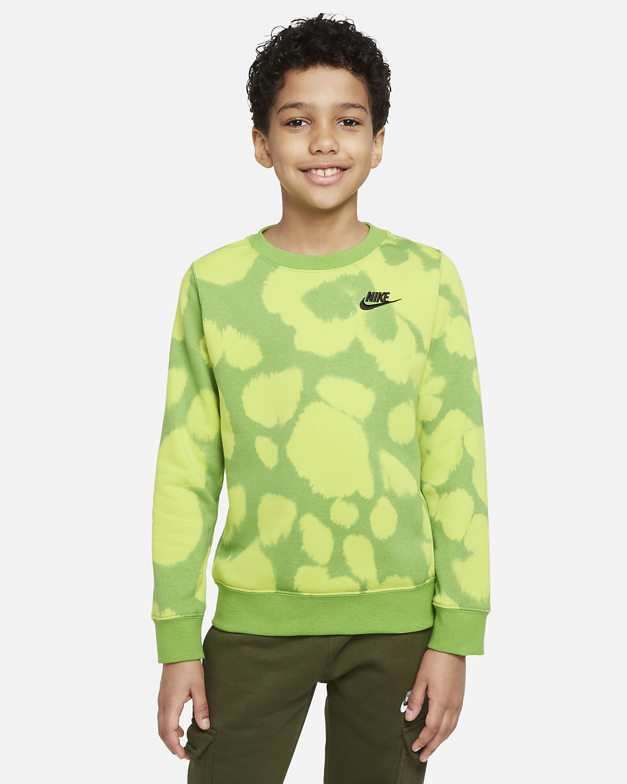 Nike Sportswear Big Kids' (Boys') Printed French Terry Sweatshirt