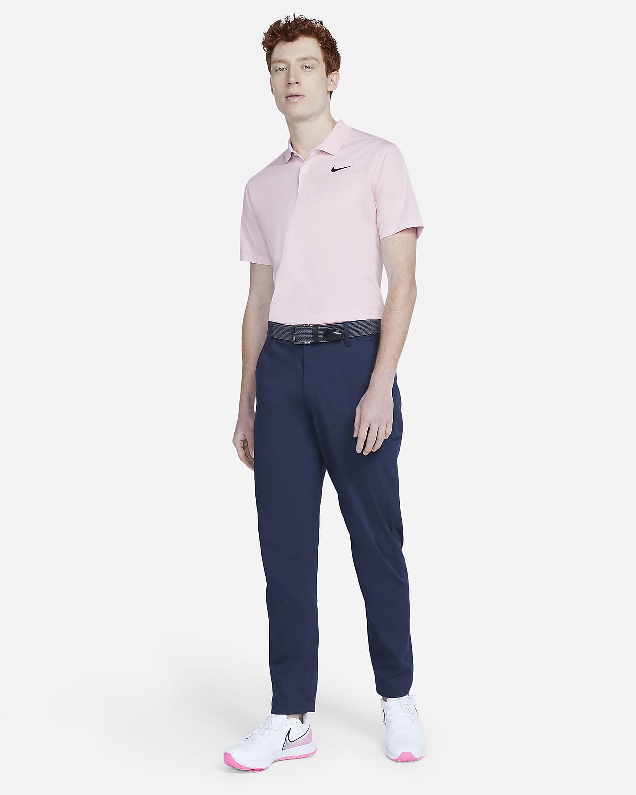 nike golf pink polo