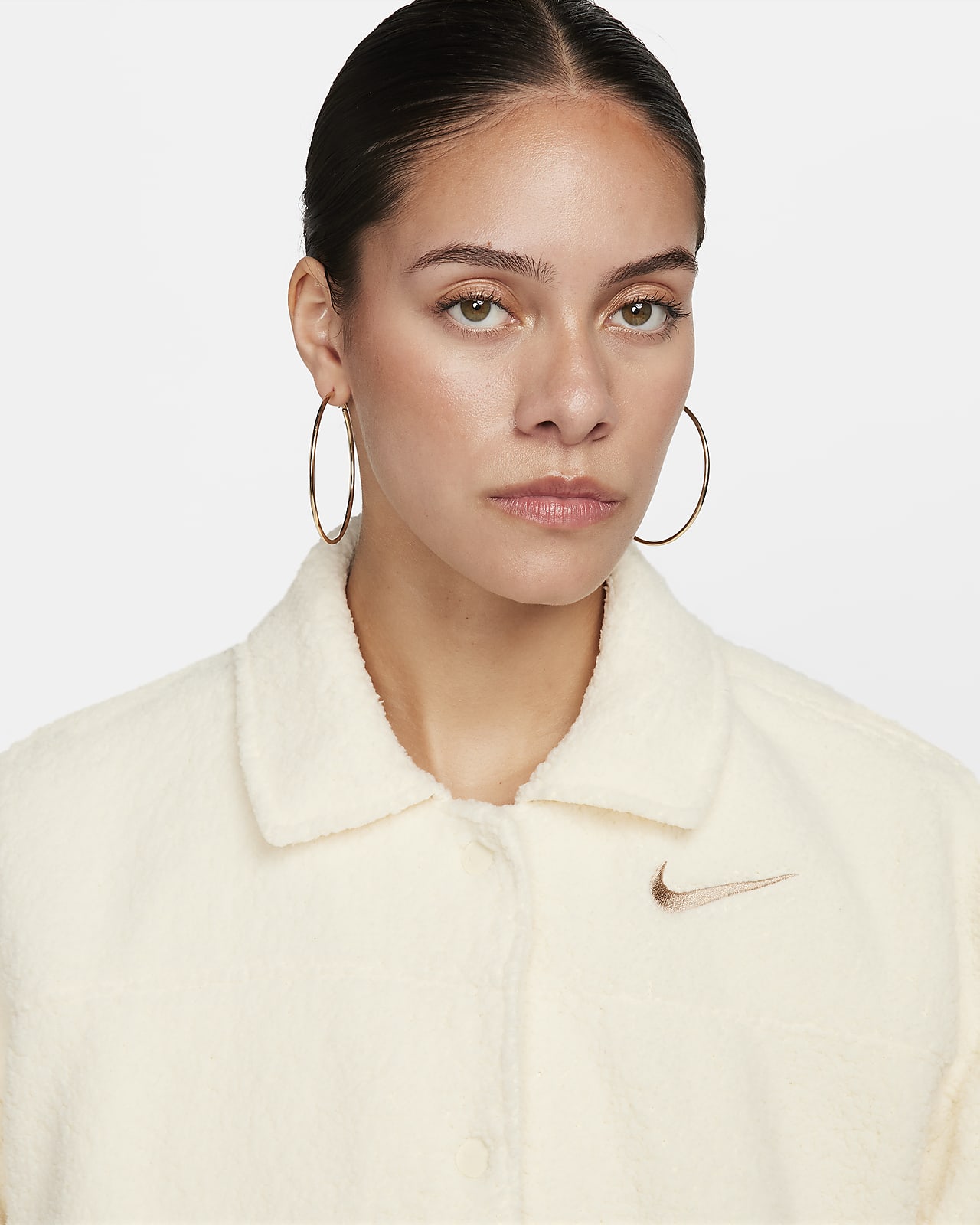 Nike Sportswear Women's Collared High-Pile Fleece Jacket.