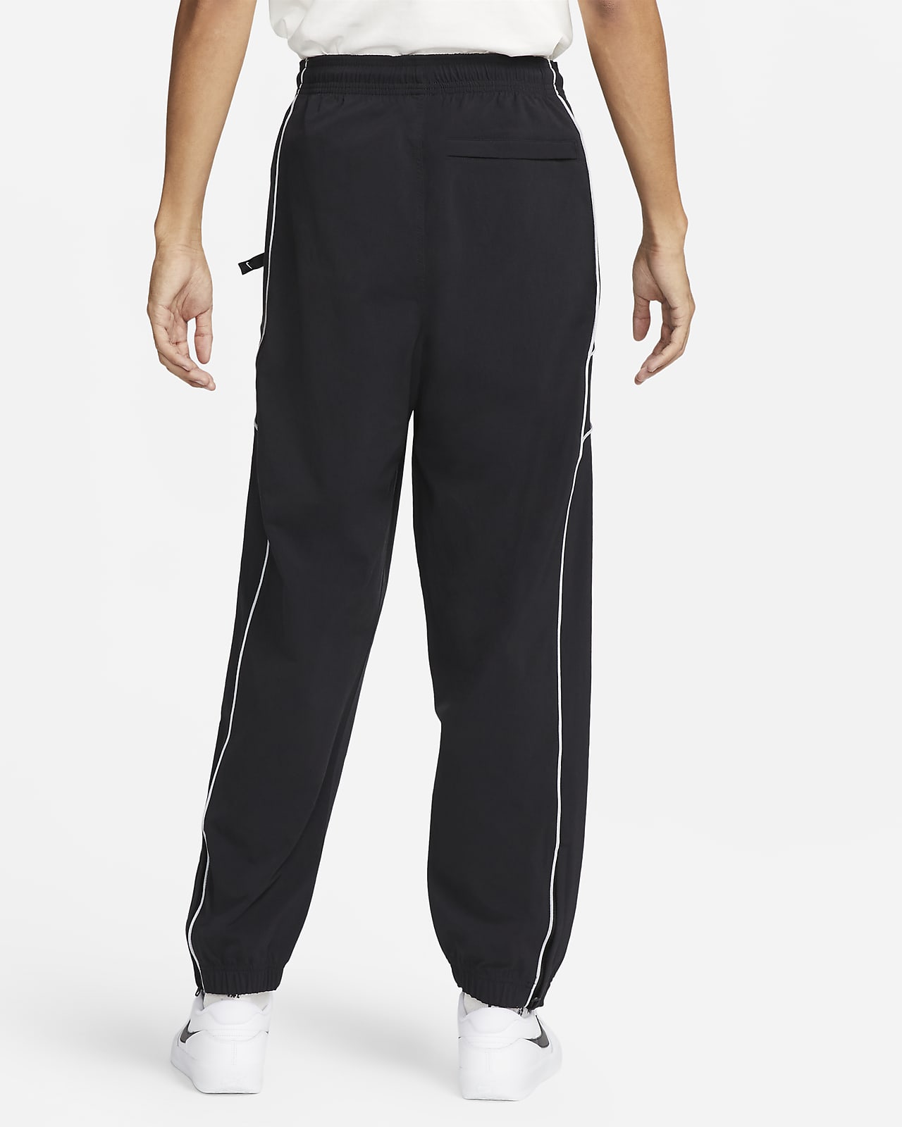 Nike Sportswear Women's Club Fleece Oversized Trackpants / Tracksuit Pants  - Black/White | Catch.co.nz